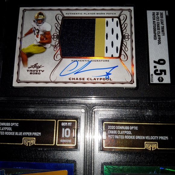 Chase Claypool Collection x3 2 Gem sps and Rpas 9.5 plus sgc - Picture 2 of 4